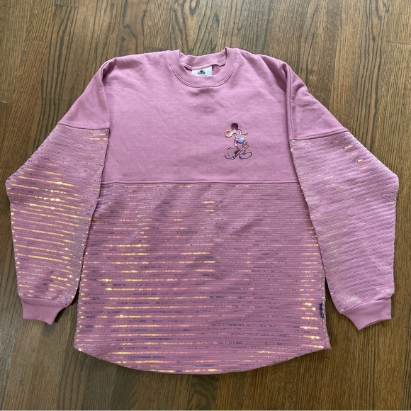 DISNEY 50th Anniversary EARidescent Sequined Spirit Jersey, Mickey, Adult Medium - Picture 10 of 10